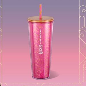 Starbucks Limited Edition Wicked Glinda Charms Tumbler  2024